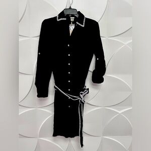 Magaschoni line black dress , size XS ( can fit Small)